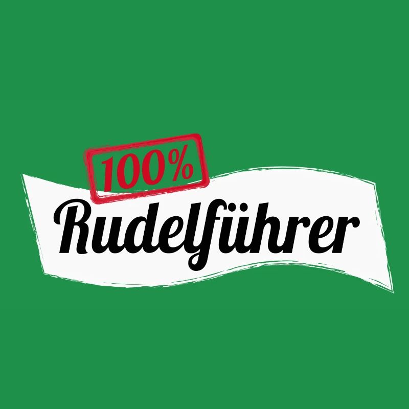 100% Rudelführer Hund Wolf Geschenkidee