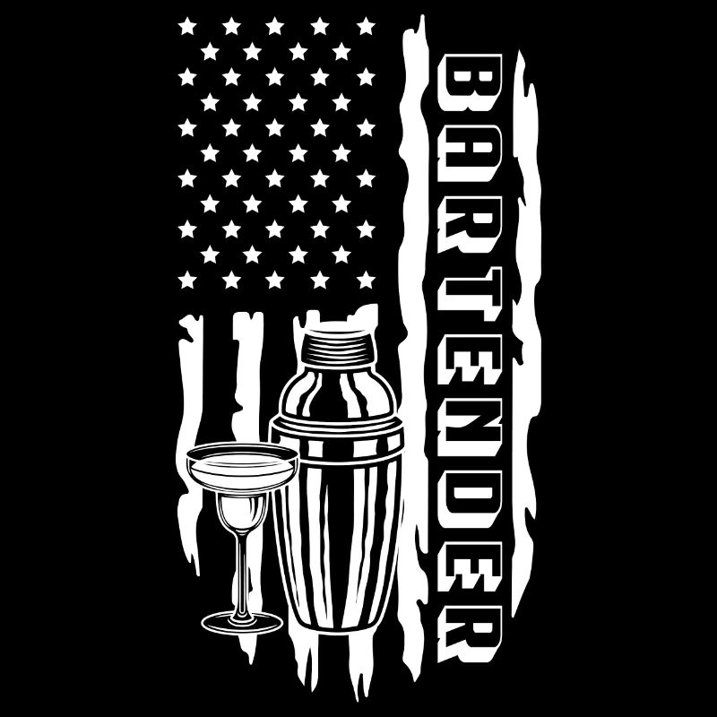 Bartender American Flag- Barkeeper