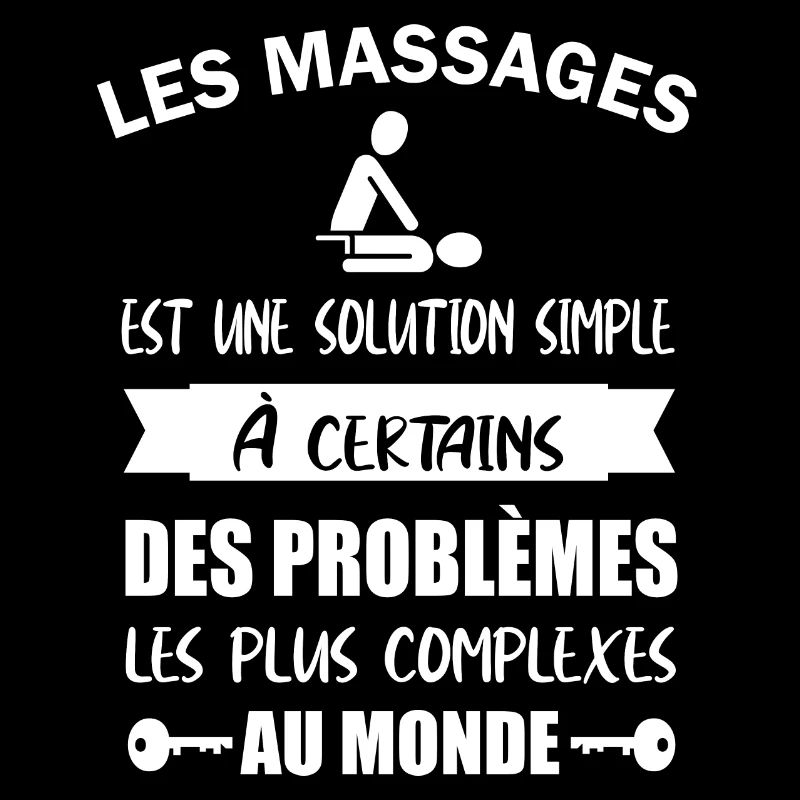 Les massages est une solution simple t-shirt