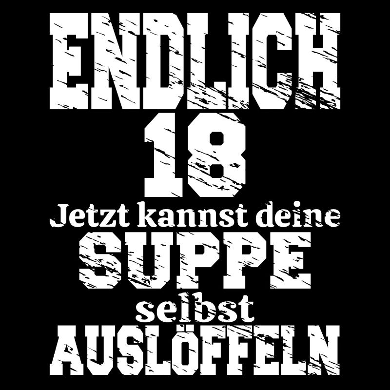 Endlich 18 18.Geburtstag Geschenk Junge Mädchen