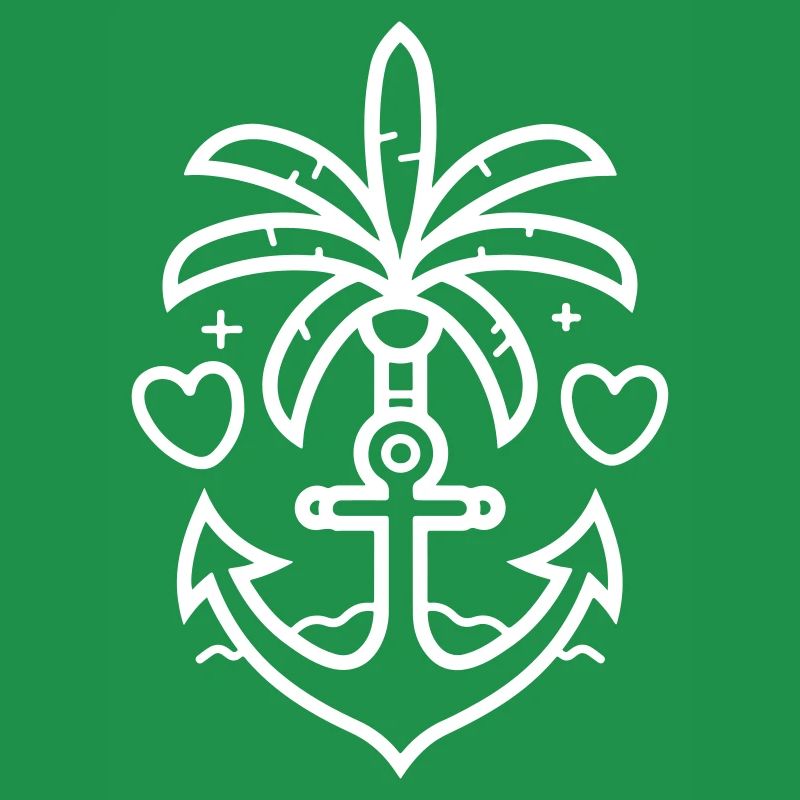 Palme Anker Herz Liebe