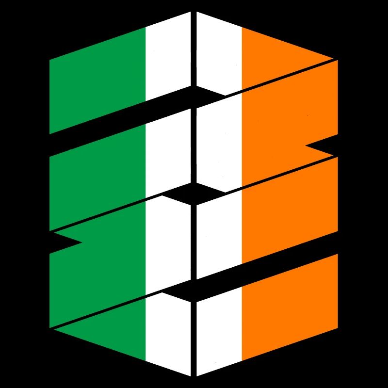 Drapeau de l’Irlande Drapeau irlandais vintage Dublin