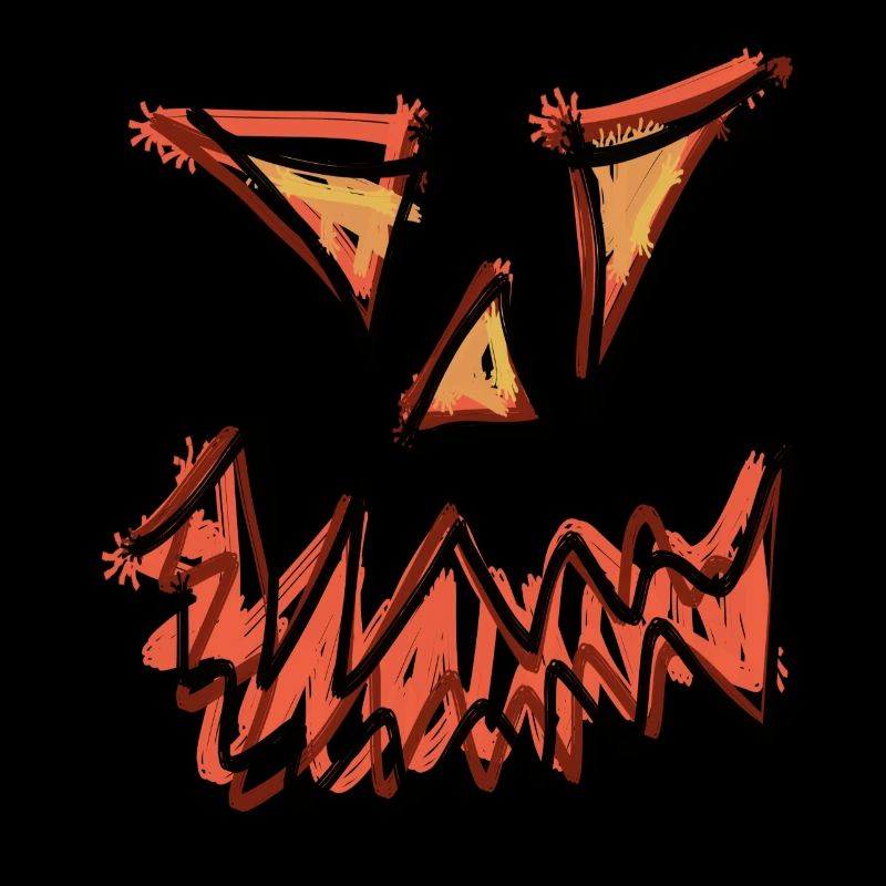 Halloween, Pumpkin, Face, Drawing