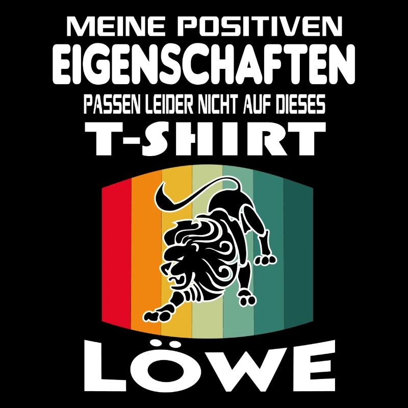 Geburtstag Sternzeichen Retro Löwe