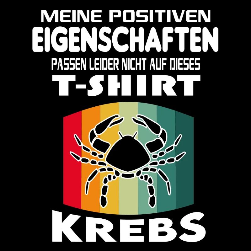 Geburtstag Sternzeichen Retro Krebs