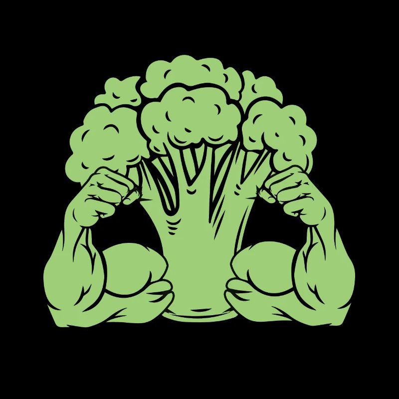 Broccoli with muscles