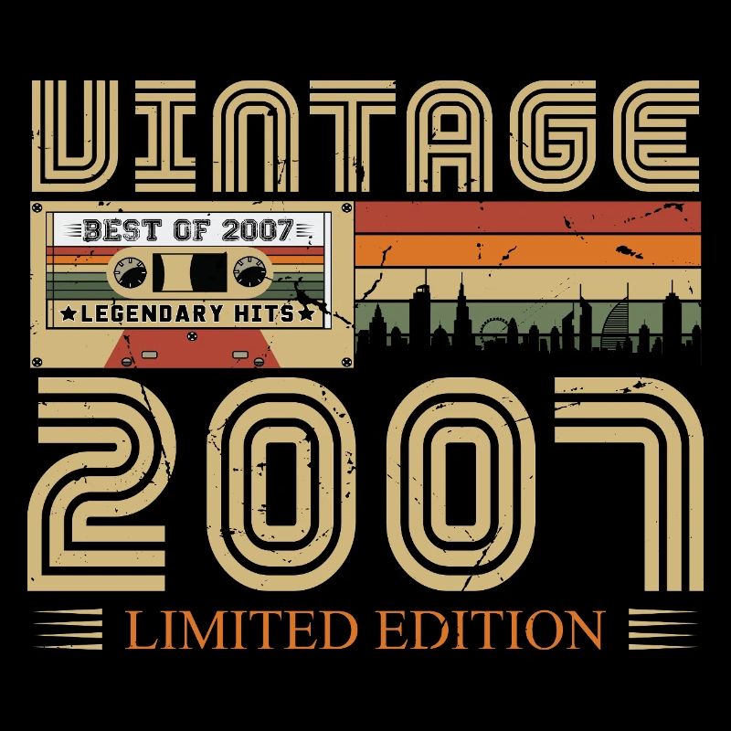 2007 Vintage Born 2007 Vintage Geburtstagsgeschenk