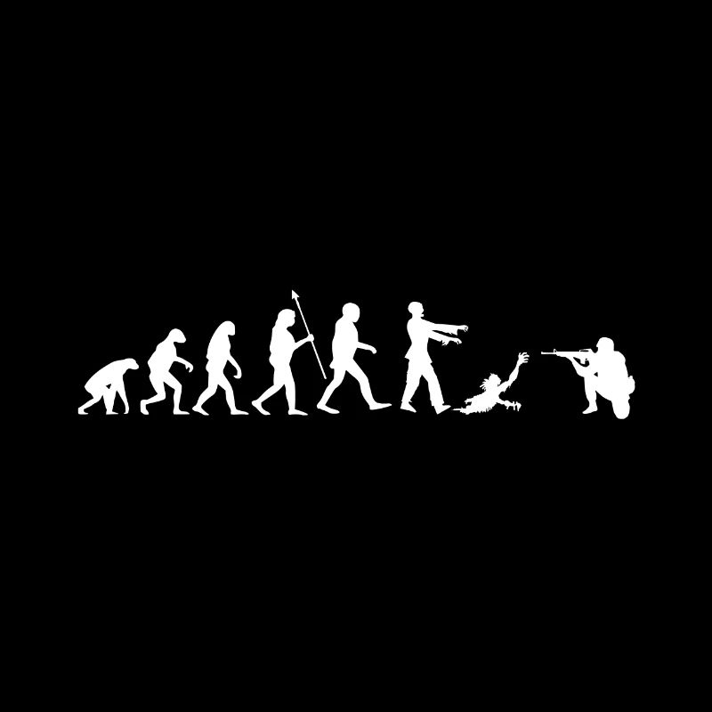 Evolution Zombie Apocalypse Zombies Survival Fun