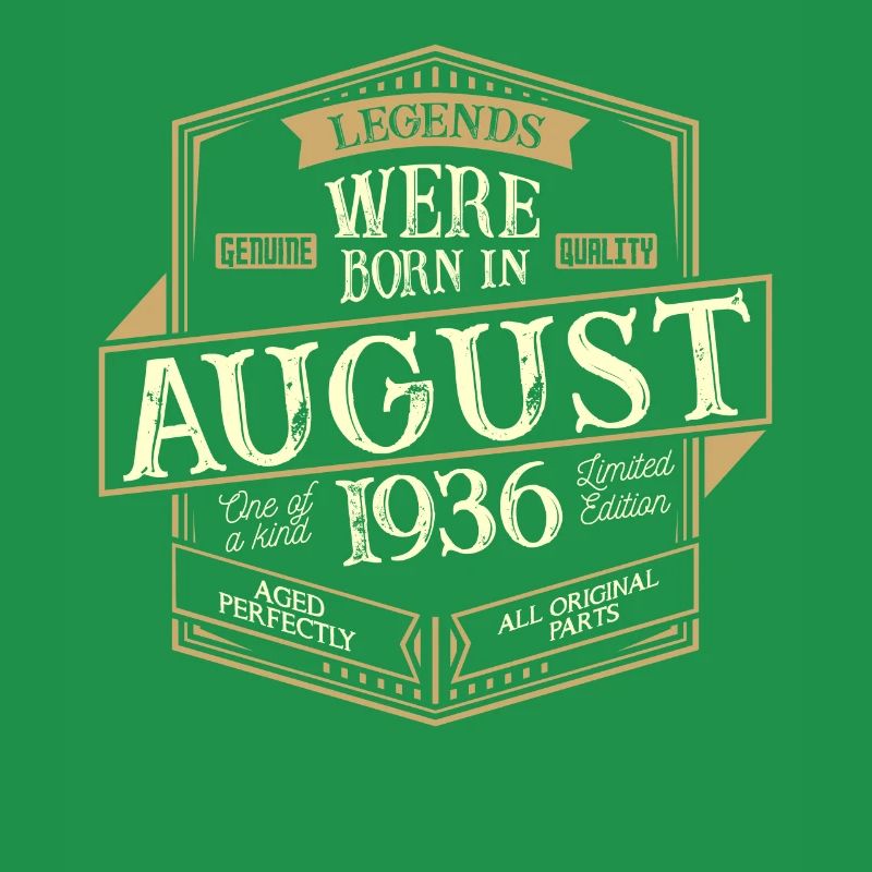 August 1936 Geburtstag Mann
