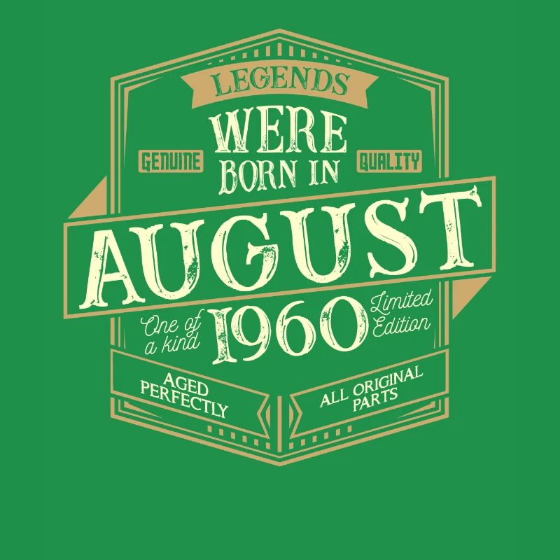 August 1960 Geburtstag Mann