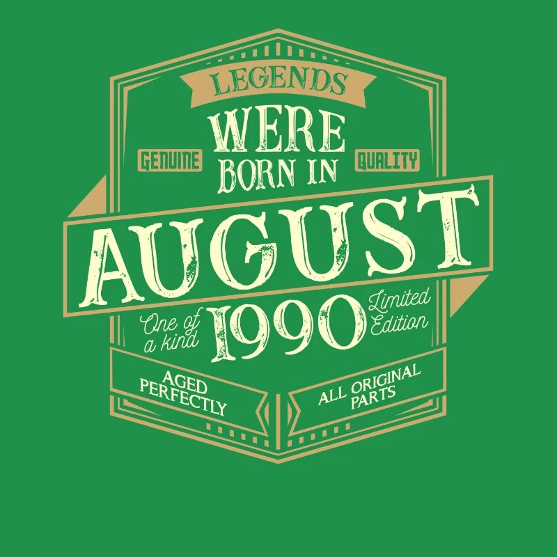 August 1990 Geburtstag Mann