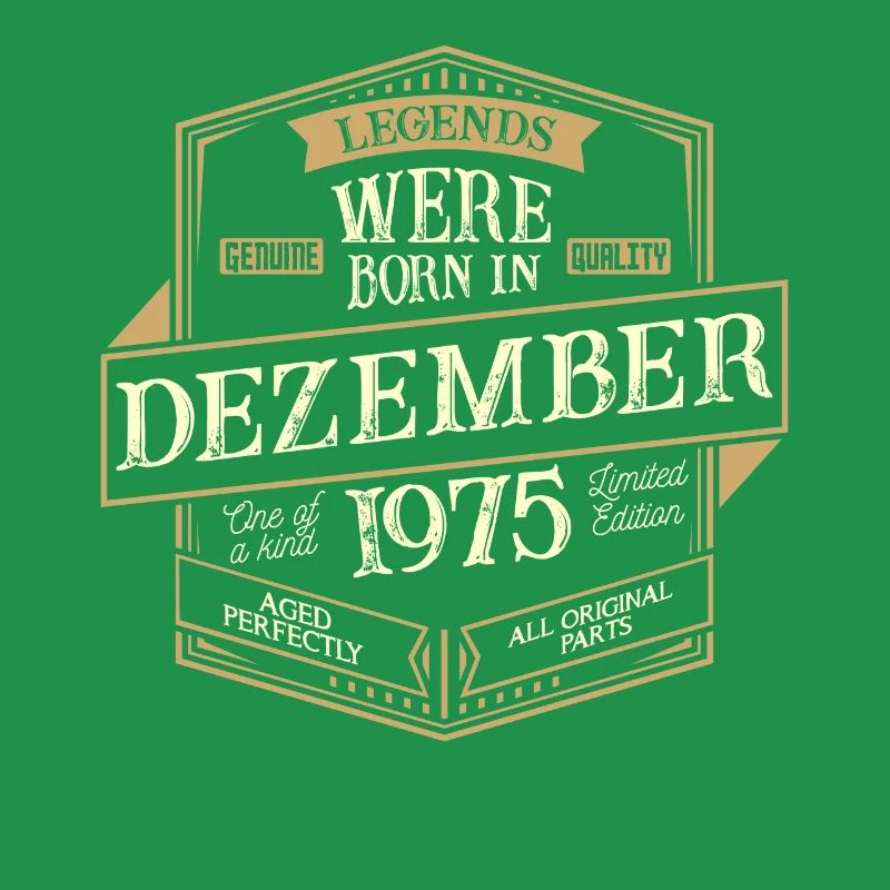 Dezember 1975 Geburtstag Mann