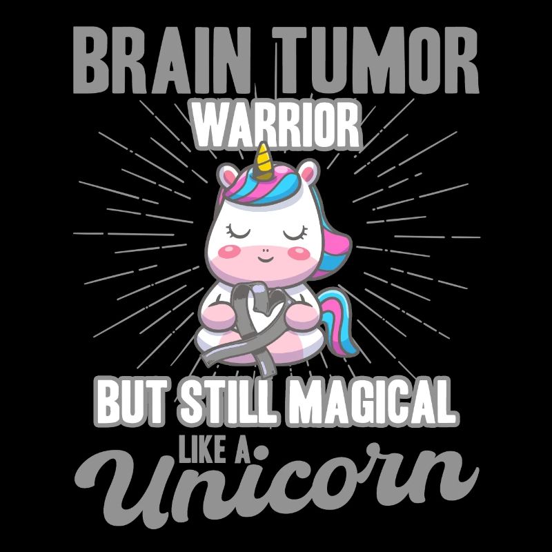 Brain Tumor Support Brain Tumor Awareness Gray