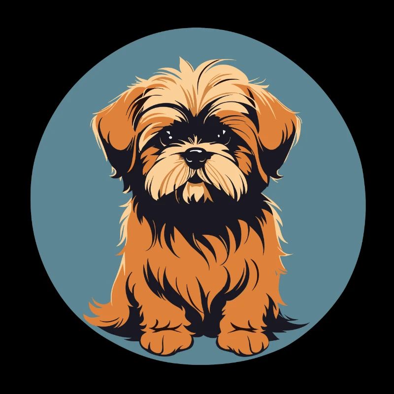 Lhassa apso Dog Portrait Image
