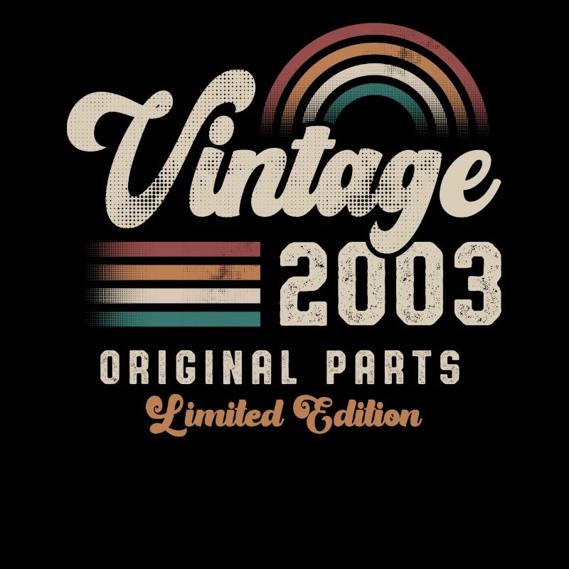 Millésime 2003 Anniversaire Rétro