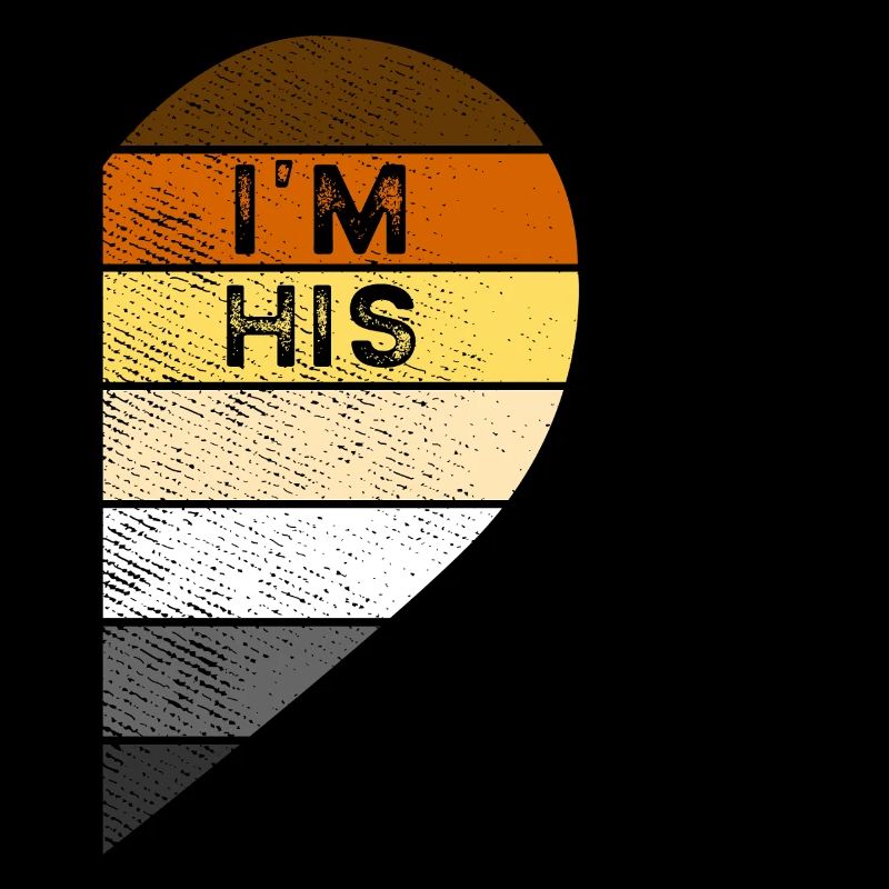 Bears Pride Partner Heart I’m His He’s Mine Set