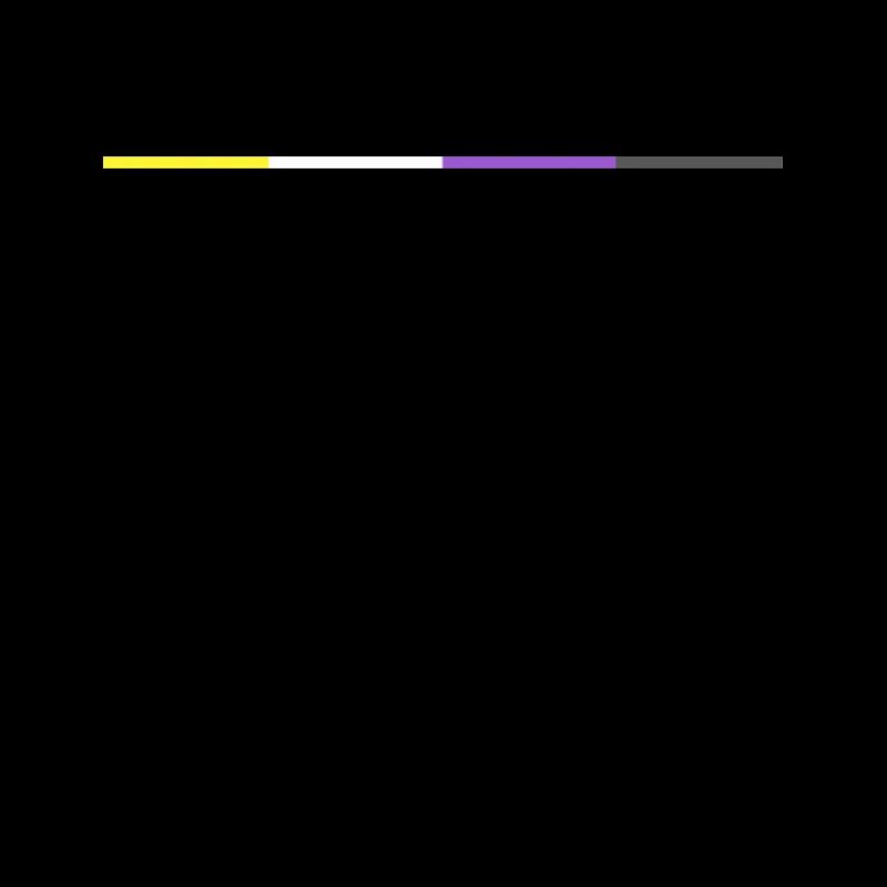 Nonbinary Pride Flagge Minimalistisch LGBTQ+