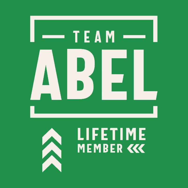 Team Abel Lebenslanges Mitglied Lustiger Name Abel