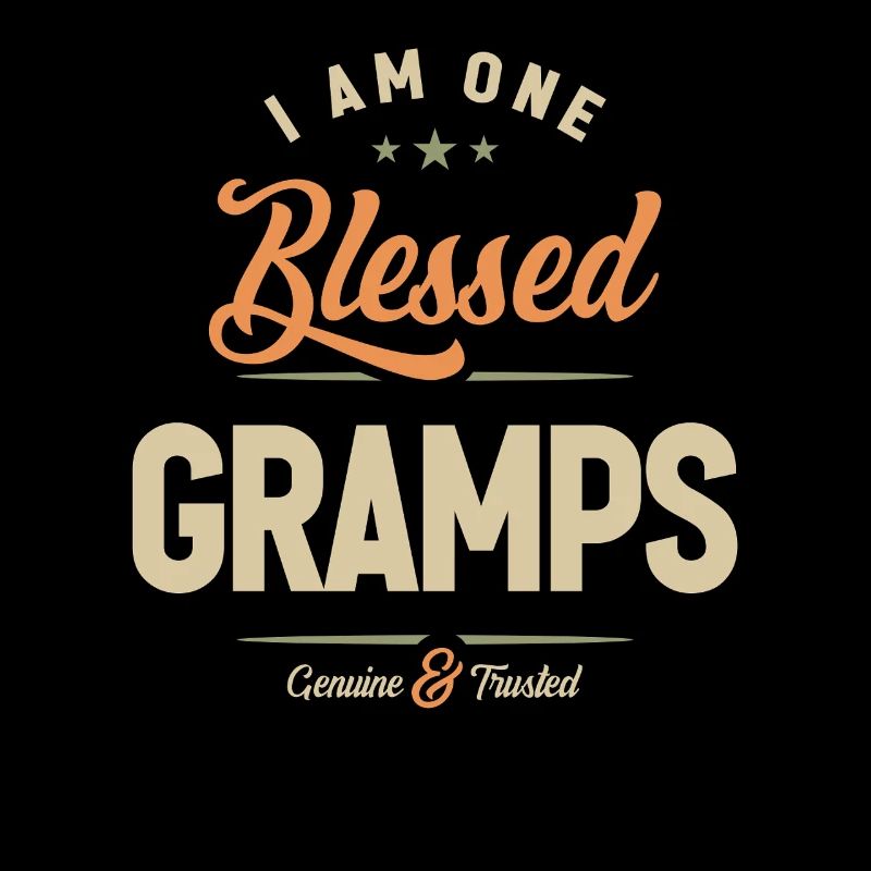 Ich bin ein Bless Gramps Familie Opa