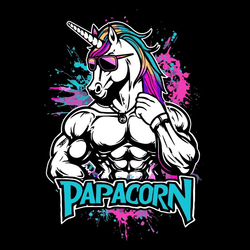 Papacorn Einhorn & werdender Papa Vater Geschenk