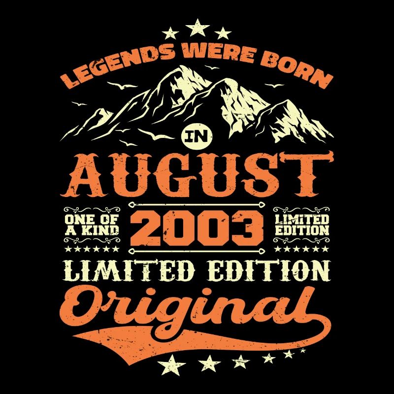 Août 2003 Anniversaire 2003 légendes Août
