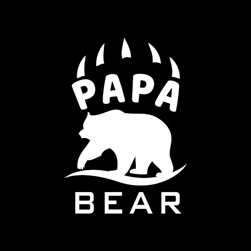 Papa Bär Bear Papi Vater Dad Daddy Shirt