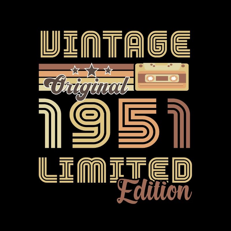 Original 1951 Vintage Retro Jubiläum
