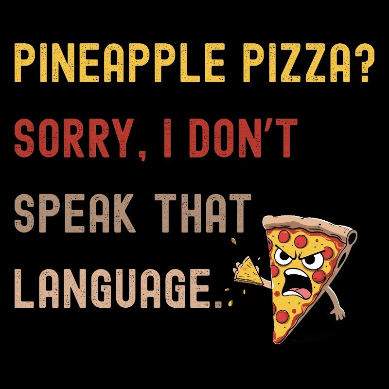 Conception de pizza anti-ananas pour les amateurs de pizza