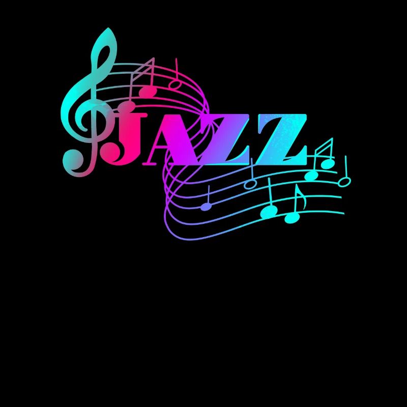 Colored Notes Jazz Music Lovers Jazz Notes