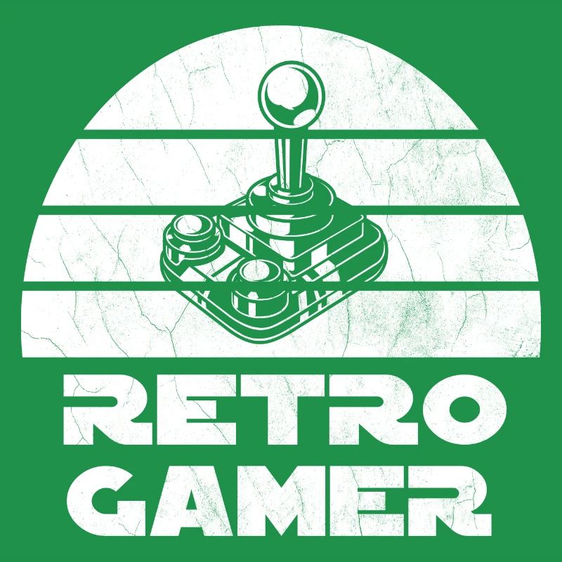 Retro Gamer Design mit Joystick