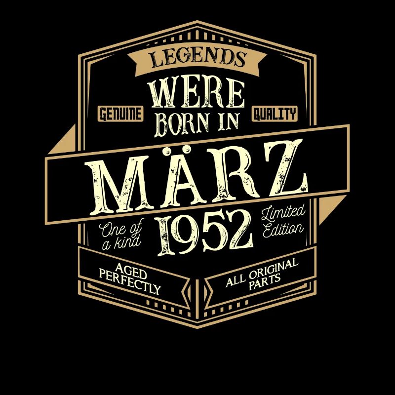 März 1952 Geburtstag Mann