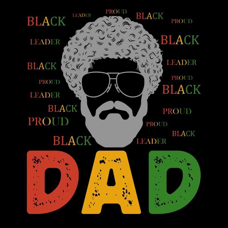 Stolz Schwarzer Papa Afrikanischer Vater