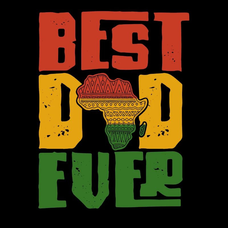 Bester schwarzer Papa stolzer afrikanischer Vater