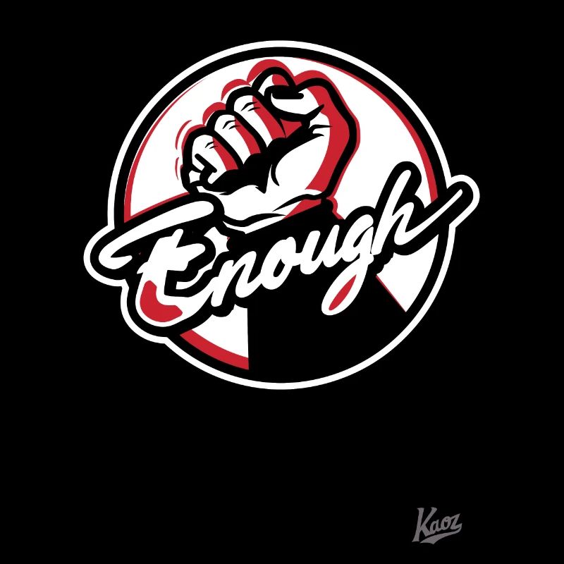 Fist in the air, enough is enough