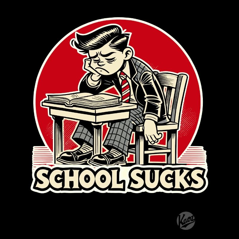 L’écolier s’ennuie - l’école est ennuyeuse