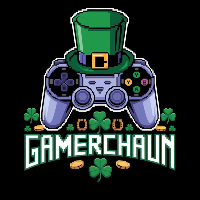 Gamerchaun Shamrock St Patrick's Day Leprechaun