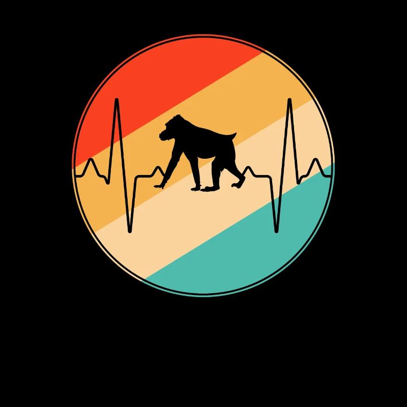 Monkey Retro Heartbeat