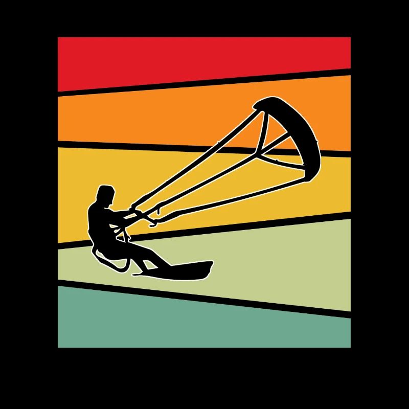 Kite Surfing Retro