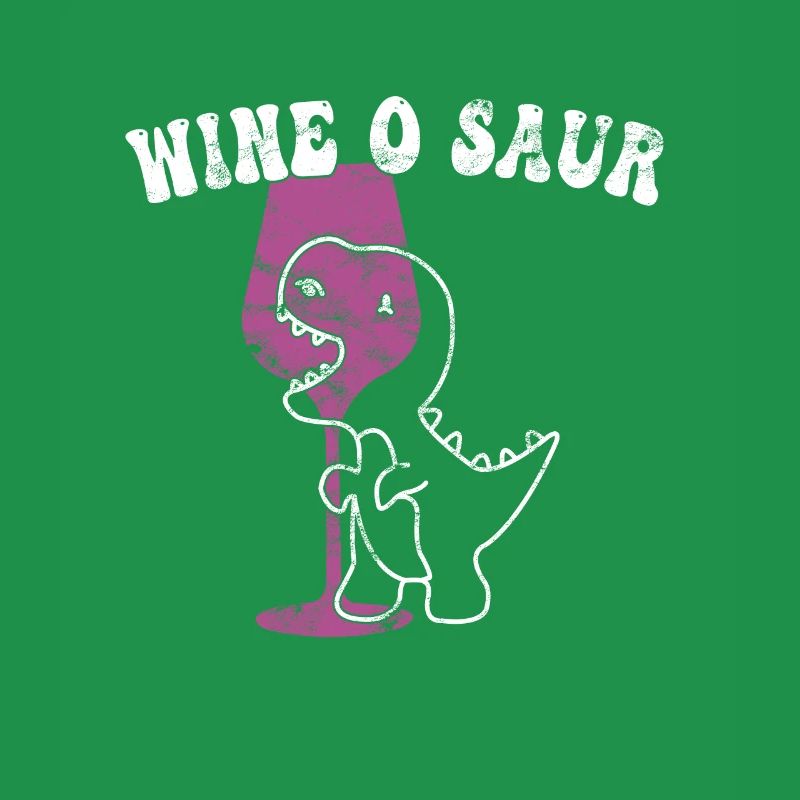 funny wine dinosaur saying