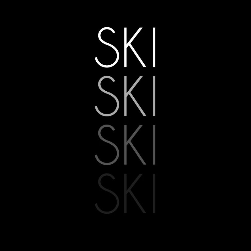 Ski Schriftzug