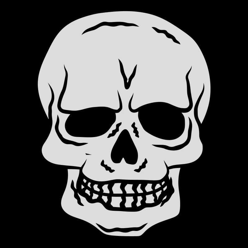 Horror Halloween Totenkopf Design