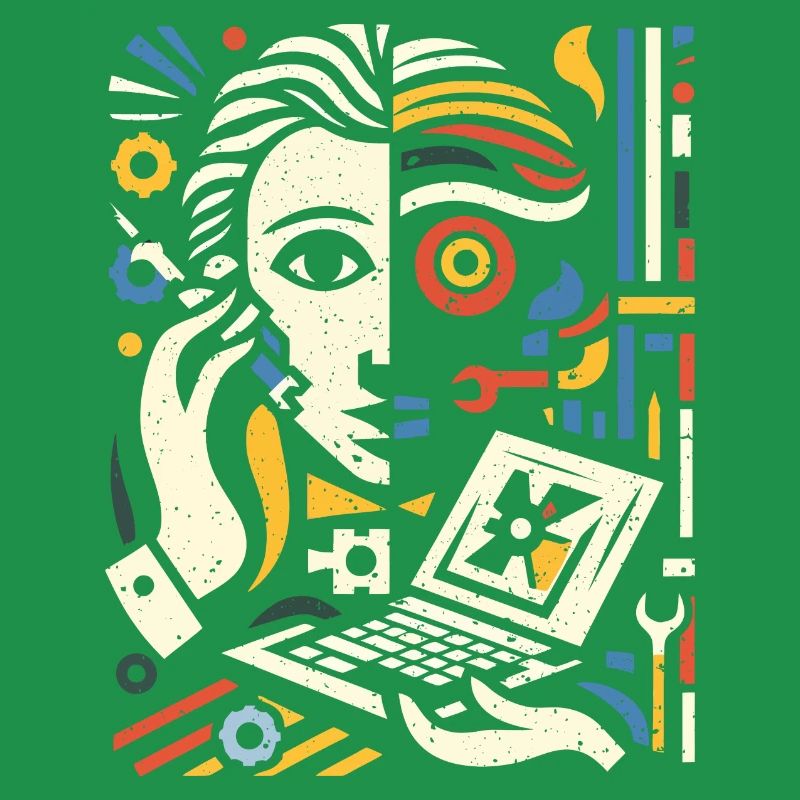 Cooles Techniker Kunst Geschenk