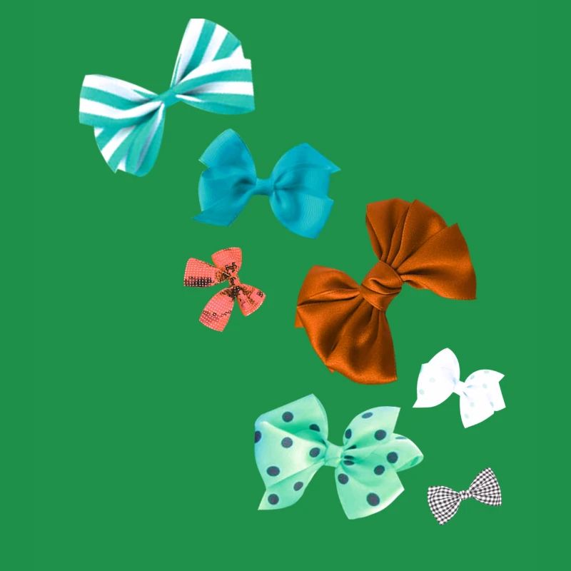 Bows, colorful bows, bow tie, check pattern