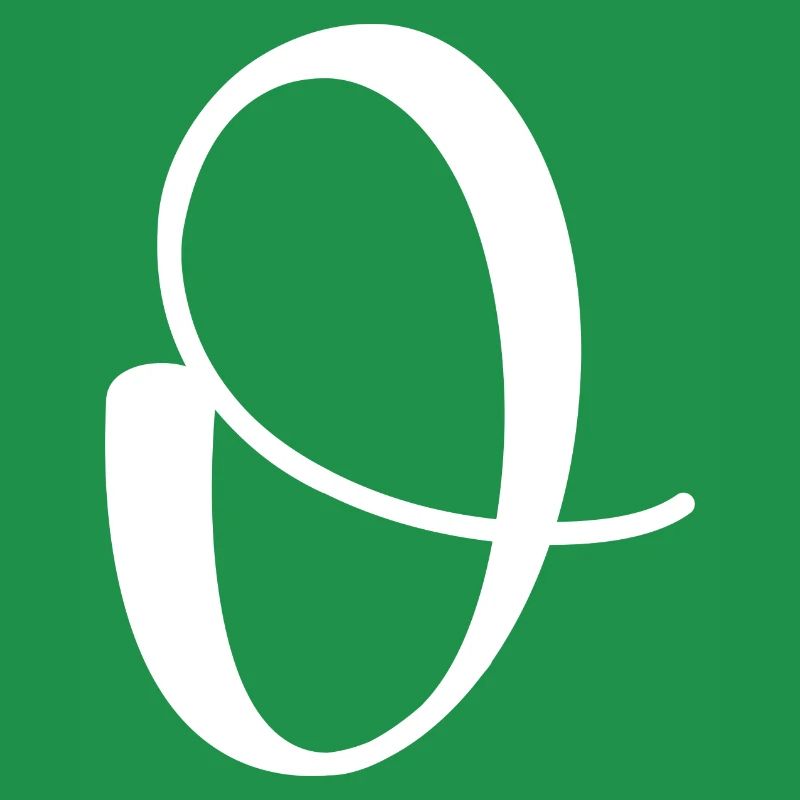 Calligraphy, initial O