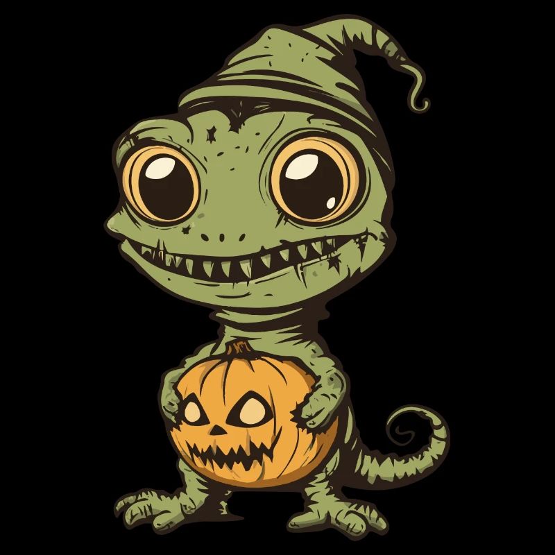 Chameleon Halloween Zombie