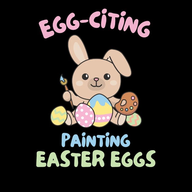 cute bunnies for Easter with Easter eggs bunny