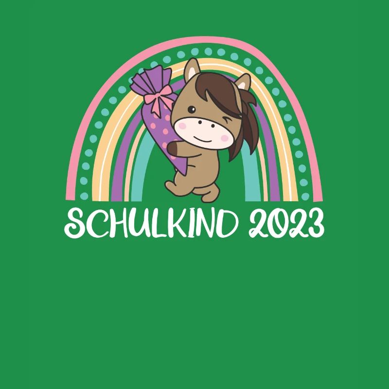 Schulkind 2023 Einschulung Pferd Schule
