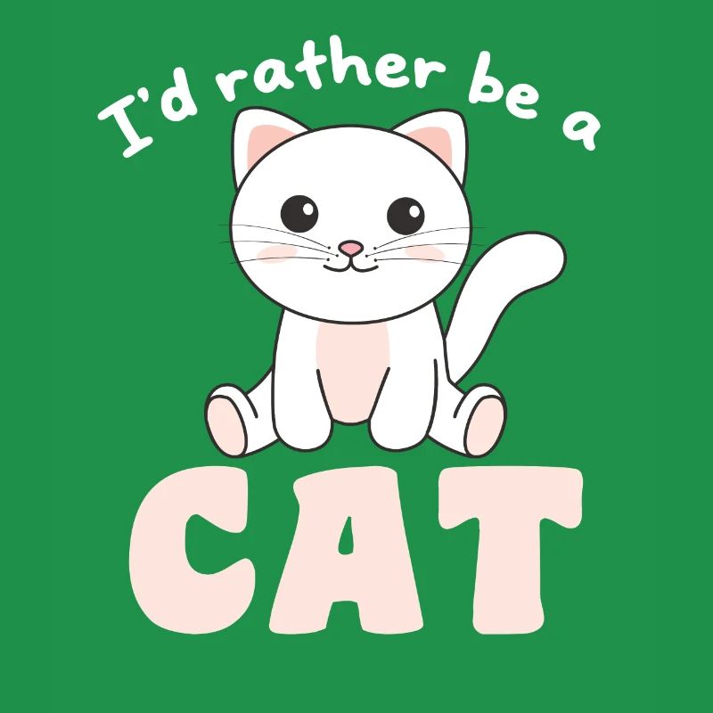 Je préfère être un chat - chat mignon