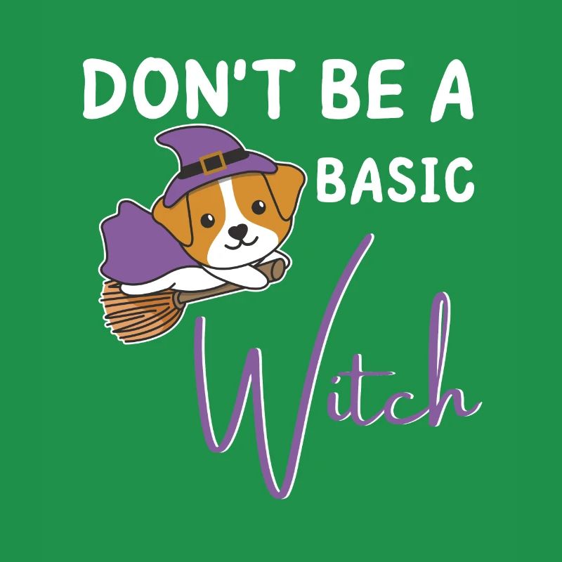 Jack Russell Halloween Sorcière ne sois pas une sorcière de base