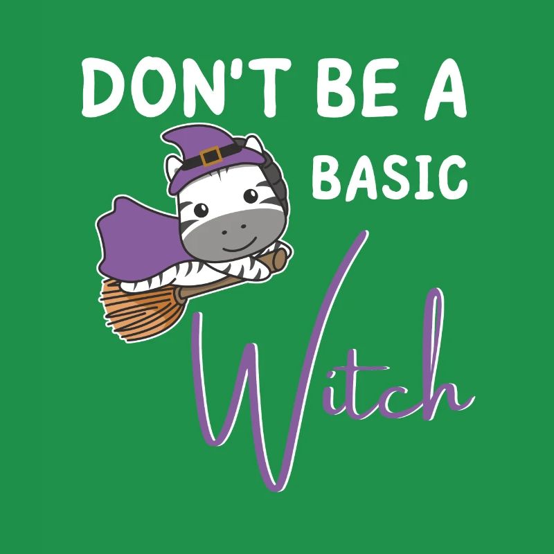 Zebra Halloween Hexen don't be a basic witch